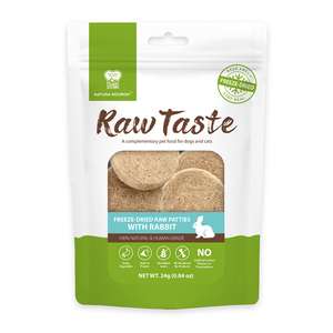 Natura Nourish 狗零食推薦：NATURA NOURISH Raw Taste 兔肉生骨肉餅 24g (DT72317) 