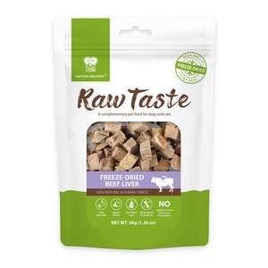 Natura Nourish 狗零食推薦：NATURA NOURISH Raw Taste 凍乾牛肝 36g (DT72348)