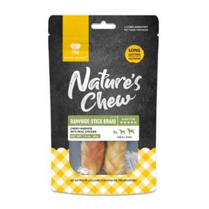 Natura Nourish 狗零食推薦：NATURA NOURISH Nature's Chew 雞肉牛麻花棒 40g (DT72263)
