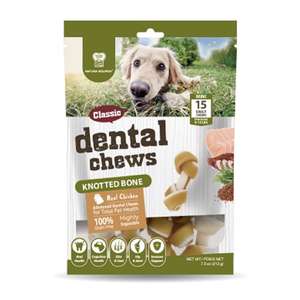Natura Nourish 狗零食推薦：NATURA NOURISH Dental Chews 雞肉味迷你潔齒骨 213g (DT71655) 
