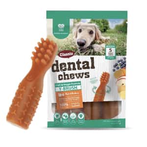 口腔護理 清潔美容用品 NATURA NOURISH Dental Chews 中型犬用 潔齒牙刷 蘋果藍莓味 170g (QF9016A)