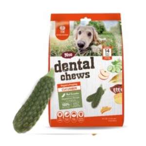 Natura Nourish 狗零食推薦：NATURA NOURISH Dental Chews 小型犬用 蔬果味潔齒黃瓜 340g (QF9018A) 