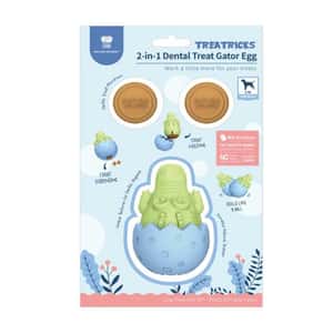 其他 狗玩具 NATURA NOURISH 中小型犬用 2合1漏食潔齒破殻玩具 (款式隨機) (DY74229)