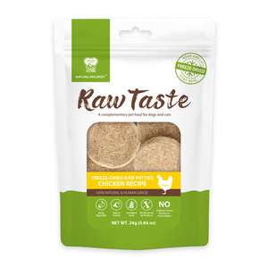 Natura Nourish 狗零食推薦：NATURA NOURISH Raw Taste 雞⾁⽣⻣⾁餅 24g (DT72300)
