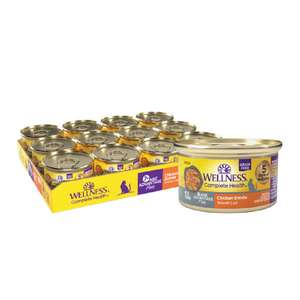 WELLNESS Core 貓罐頭 貓濕糧推薦：WELLNESS 貓罐頭 Complete Health 無穀物 Pate營養系列 老貓配方 雞肉 3oz 85g (9158)