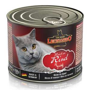 Leonardo 德尼奧 貓罐頭 貓濕糧推薦：Leonardo 天然主食貓罐頭 牛肉配方 200g (LN/CNB200)