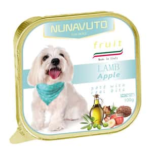 NUNAVUTO 狗罐頭 NUNAVUTO 狗罐頭 鋁製餐盒 羊肉+蘋果 100g (NU202802)
