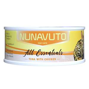 NUNAVUTO 貓罐頭 貓濕糧推薦：NUNAVUTO ALL Essentials 主食貓罐 濃湯系列 吞拿魚+雞肉 75g (NU204264)