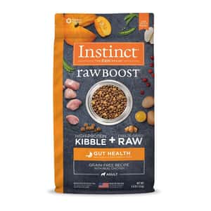 Instinct 本能 狗糧 Instinct 狗糧 無穀物生肉系列 腸道健康配方 雞肉 18lb (659013)