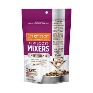 Instinct 本能 貓零食 寵物零食推薦：Instinct 本能 貓凍乾小食 多種維他命配方 0.75oz (600664)