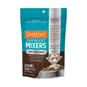 Instinct 本能 狗零食推薦：Instinct 狗糧 凍乾肉粒 多種維他命成犬 牛肉配方 0.75oz (600633)