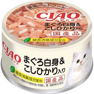 CIAO 貓罐頭 CIAO 貓罐頭 越光米+白身吞拿魚 85g (A-04)