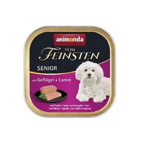 狗罐頭 狗濕糧推薦：Animonda Vom Feinsten 無穀物高齡犬主食罐 精選家禽+羊肉 150g (826235)