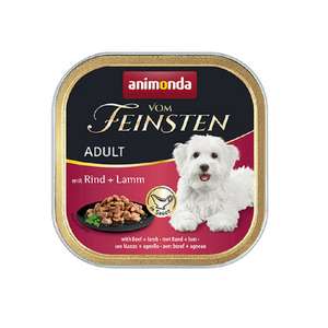 狗罐頭 狗濕糧推薦：Animonda Vom Feinsten 無穀物成犬主食罐 牛肉+羊肉 150g (823111)