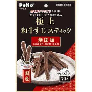 Petio 狗零食 Petio 日本產 狗小食 極上風乾 黑毛和牛筋條 70g (90503305)