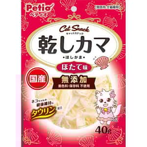 Petio 貓零食 Petio 日本產 貓零食 無添加白身魚魚乾 扇貝味 40g (90603133)