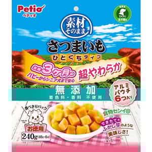 Petio 狗零食 Petio 狗零食 天然原味 無添加超柔軟一口甘薯粒粒 240g (90503288)