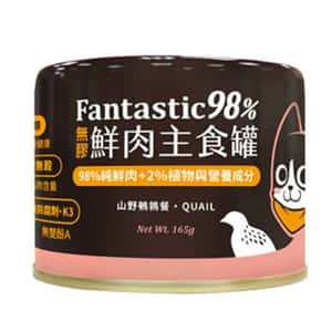 汪喵星球 貓罐頭 汪喵星球 貓罐頭 DogCatStar 貓用98% 鮮肉無膠主食罐 山野鵪鶉 165g (FM123)
