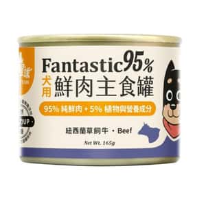 汪喵星球 狗罐頭 汪喵星球 狗罐頭 DogCatStar 狗狗95%鮮肉無膠主食罐 草飼牛肉 165g (FM163)