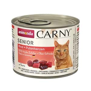 Animonda 貓罐頭 Animonda Carny 無穀物高齡貓主食罐 牛+火雞心 200g (90401789)