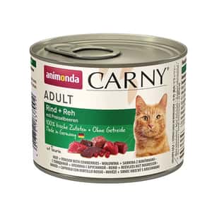 Animonda 貓罐頭 Animonda Carny 無穀物成貓主食罐 牛+鹿+越橘 200g (90401190)
