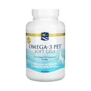 狗狗保健用品推薦：Nordic Naturals Omega-3 Pet Soft Gels for Dogs 軟凝膠180粒 (犬用)