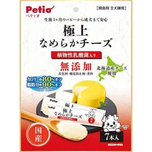 Petio 狗零食 Petio 日本產 無添加 軟滑芝士醬(+乳酸菌・低脂低卡)7本入 (90503140)