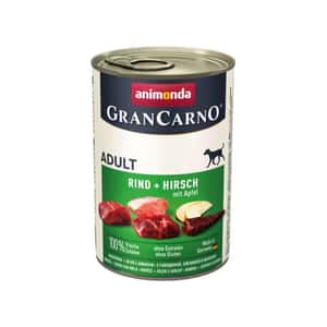 Animonda 狗罐頭 Animonda GranCarno 成犬主食罐 牛肉+鹿肉+蘋果 400g (90302412)