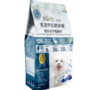 Herz 狗糧 Herz赫緻 無穀物 臺灣鴨胸肉風乾狗糧 2lb (EZD031)