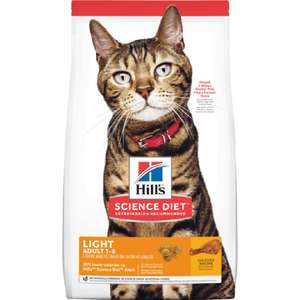 Hills 希爾思 貓糧 貓乾糧推薦：Hills 貓糧 成貓減肥配方 Adult Light 6kg (1175HG)