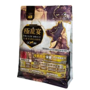 極寵宴 狗糧 極寵宴 狗糧 生食凍乾飼料 增肌關節保健 老犬配方 純牛肉 500g