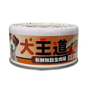 犬王道 狗罐頭 犬王道 狗罐頭 無穀全肉罐 田園火雞 82g (6303)