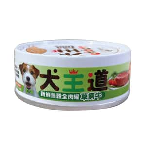 犬王道 狗罐頭 犬王道 狗罐頭 無穀全肉罐 紐西蘭草飼牛 82g (6310)