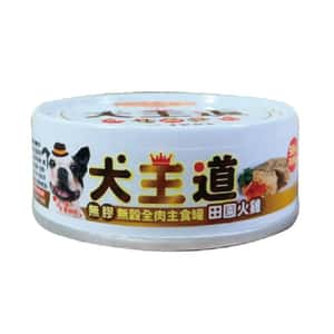 犬王道 狗罐頭 犬王道 狗罐頭 新鮮全肉主食罐 田園火雞 82g (6013)