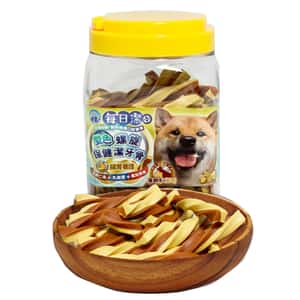 每日潔 狗零食 每日潔 雙色螺旋保健潔牙骨 桶裝 腸胃養護 草飼牛+起司 800g (7157) 