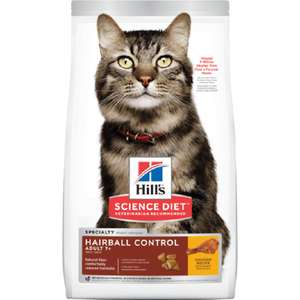 Hills 希爾思 貓糧 貓乾糧推薦：Hills 貓糧 高齡貓去毛球配方 Adult 7+ Hairball Control 3.5lb (7533)