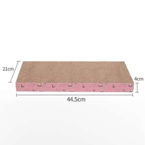 貓抓板 貓爬架 貓玩具 HelloDOG 玩具嚴選 瓦楞紙貓抓板 長方形粉紅色 1件