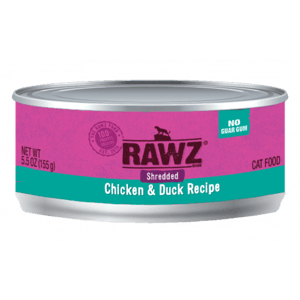RAWZ 貓罐頭 貓濕糧推薦：RAWZ 貓罐頭 肉絲主食罐 雞肉及鴨肉 155g (RZCCD155)