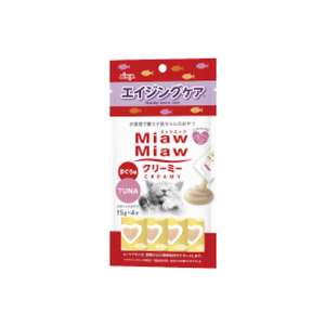 AIXIA 愛喜雅 貓零食 寵物零食推薦：AIXIA 愛喜雅 MiawMiaw 貓零食 肉泥餐包 老貓配方 鮪魚味 15g x 4條裝 (MMCM-10)