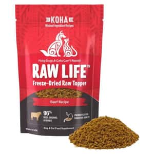 KOHA KOHA Raw Life 滋味高凍乾貓狗糧伴 牛肉配方 8oz (KDFT8BF)
