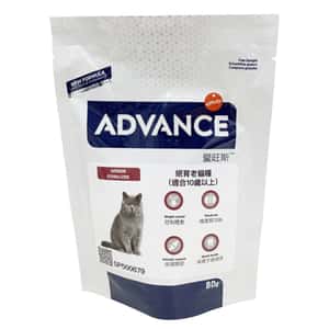 ADVANCE 貓糧 ADVANCE 絕育老貓糧 日常護理 (適合10歲以上) 試食裝 80g (非賣品)