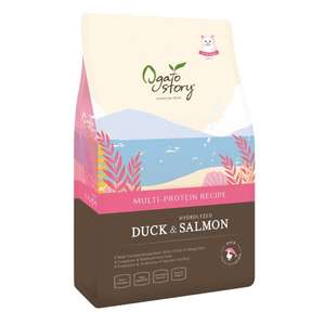 Organic Story 貓糧 Ogato Story 全貓糧 去骨鴨肉+水解三文魚配方 2kg (148637)