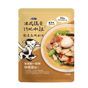 BLUE BAY 狗罐頭 BLUE BAY 狗狗鮮食餐包 純肉 JUMBO系列 法式鶉蛋舒肥嫩雞 150g (CF001-1)