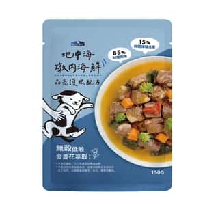 BLUE BAY 狗罐頭 BLUE BAY 狗狗鮮食餐包 純肉 JUMBO系列 地中海燉肉海鮮 150g (CF002-1)