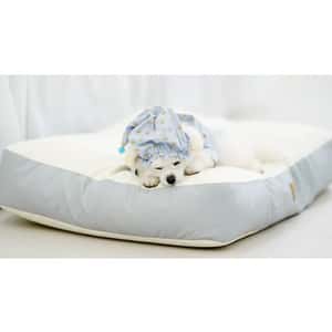 寵物床墊用品 Dfang 寵物床墊 豆豆寵物床 灰色 (75cmX58cmX13cm)