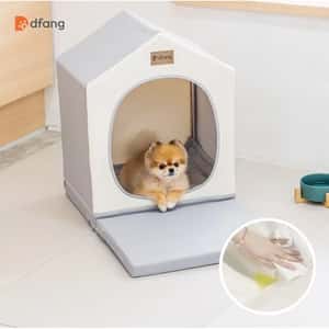 寵物床墊用品 Dfang 寵物床墊 Pet House 附延伸休息墊 M碼 (46cmX72cmX59cm)