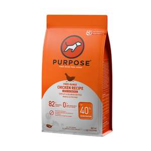 PURPOSE 狗糧推薦：PURPOSE 狗糧 無穀物 雞肉 + 白魚 全犬後生元配方 10lb (148642)