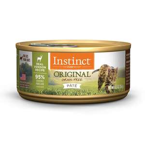Instinct 本能 貓罐頭 貓濕糧推薦：Instinct 貓罐頭 無穀物鹿肉配方 5.5oz (607564)