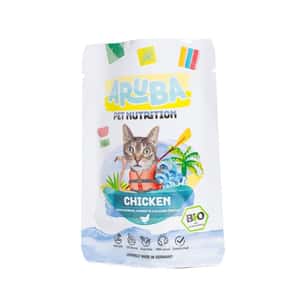 Aruba 貓罐頭 Aruba 貓濕糧 有機雞肉配南瓜.青瓜.聖薊 主食鮮食包 70g (ACP001)