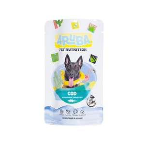 Aruba 狗罐頭 狗濕糧推薦：Aruba 狗濕糧 鱈魚配蕎麥.捲心菜.褐藻 主食鮮食包 100g (ADP007)